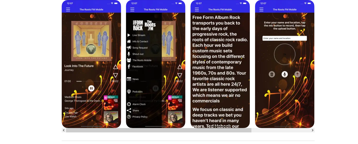 Screenshot Mobile App